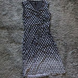 White House black market black and white dress